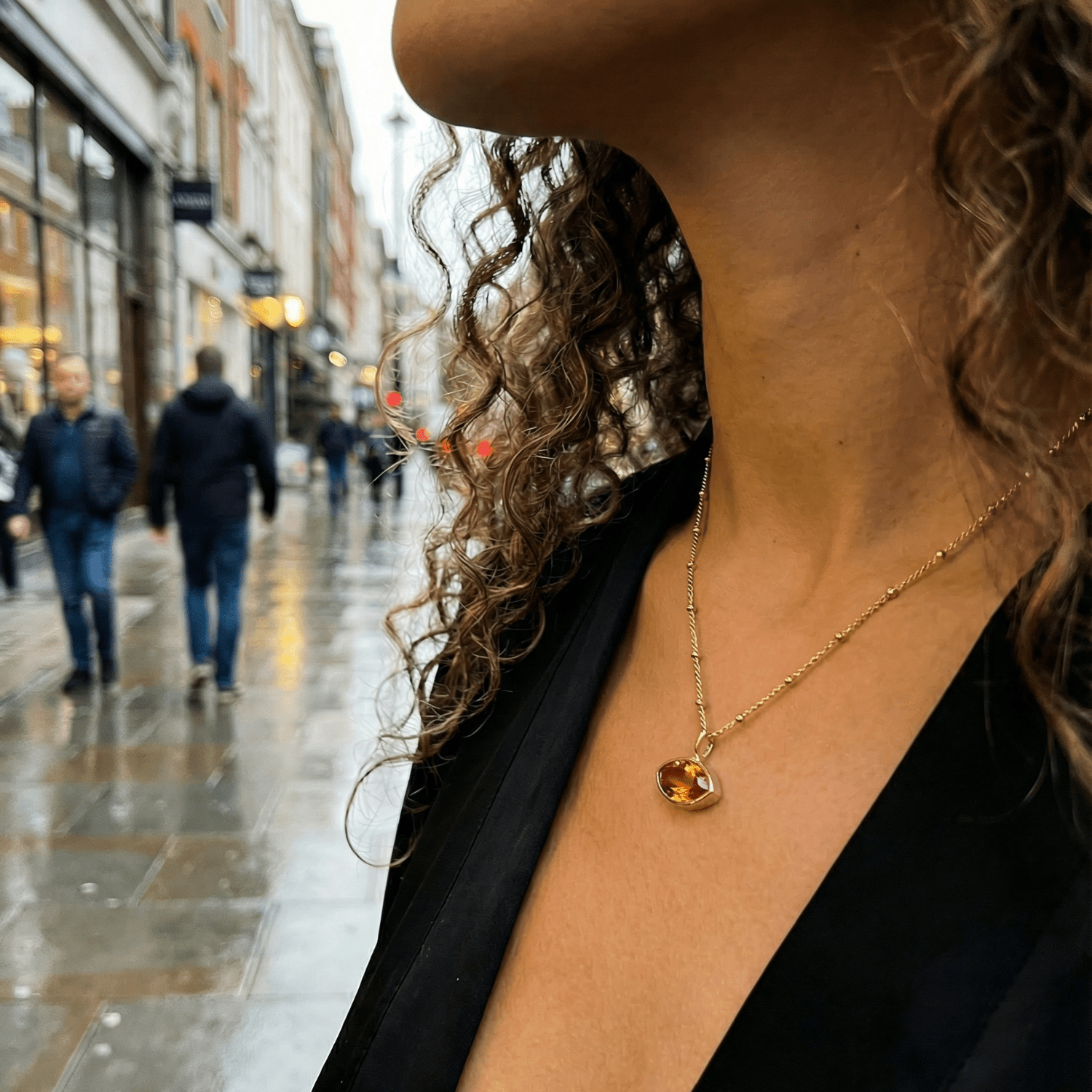 citrine necklace, dainty jewellery, sunset orange jewelry, layered necklace, gift for her, everyday jewelry, sterling silver necklace, gold vermeil jewelry, ocean inspired jewelry, delicate gemstone pendant, handmade jewelry, birthday gift ideas, beach wedding jewelry