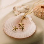 Solid 9ct Gold Starfish Studs - Dainty London
