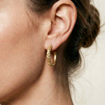 Solid Gold Hebe Hoops - Dainty London