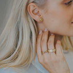 Solid Gold Hebe Ring - Dainty London