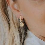 Solid Gold Hemera Hoops - Dainty London