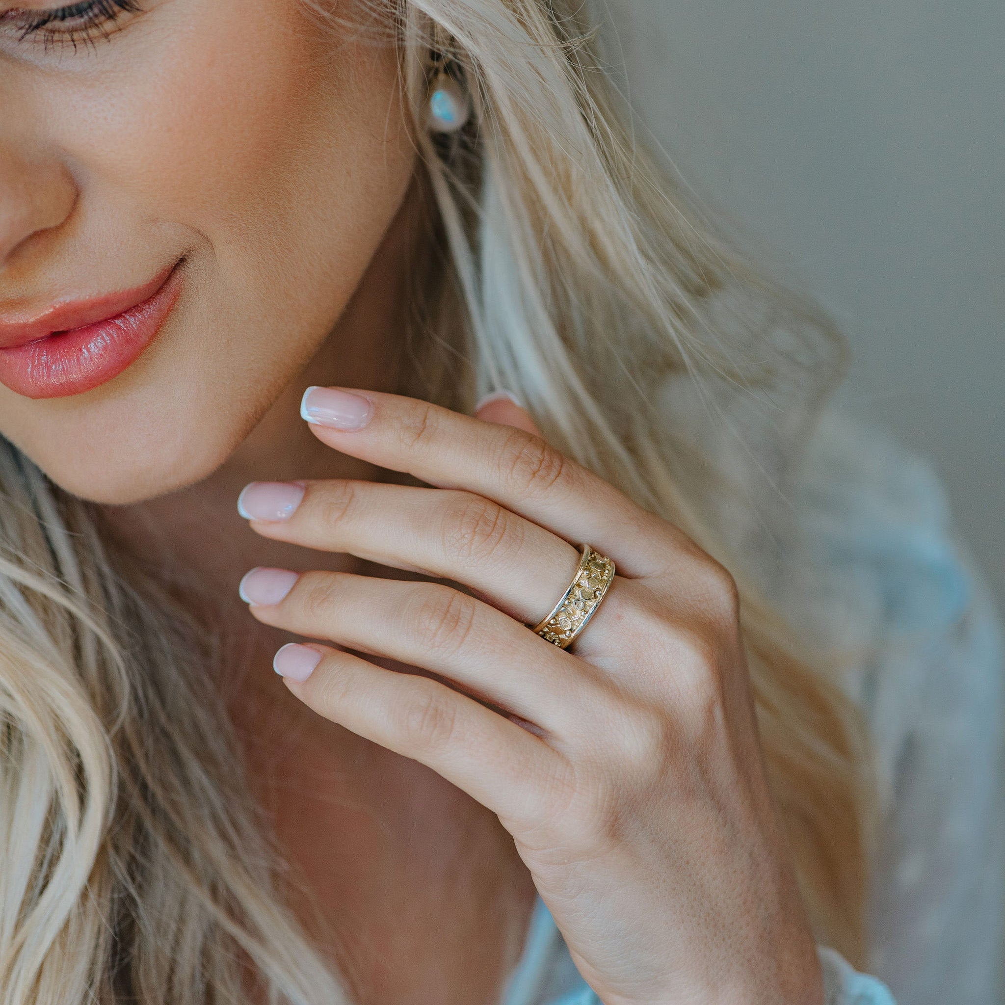 Solid Gold Hemera Ring - Dainty London