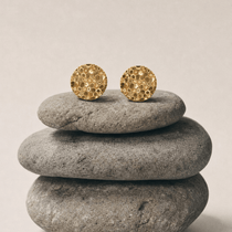 Solid Gold Hemera Studs - Dainty London