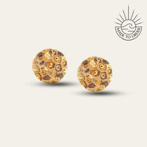 Solid Gold Hemera Studs - Dainty London