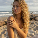 Solid Gold Luxury Moissanite Gemstone Ring - Merrow - Dainty London