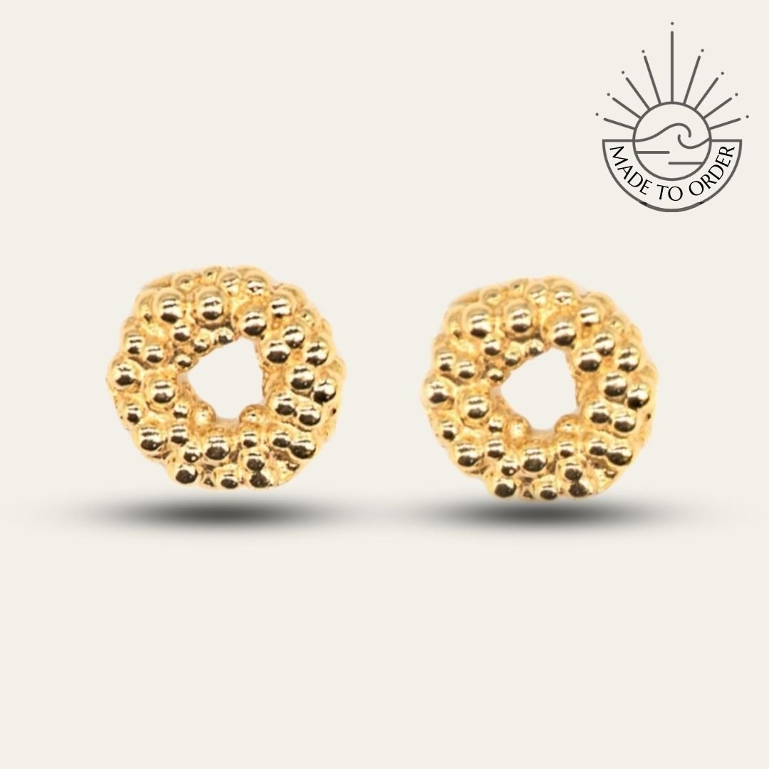 Solid Gold Mini Barnacle Hoops - Dainty London