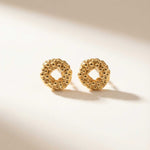 Solid Gold Mini Barnacle Hoops - Dainty London