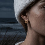 Solid Gold Mini Barnacle Hoops - Dainty London
