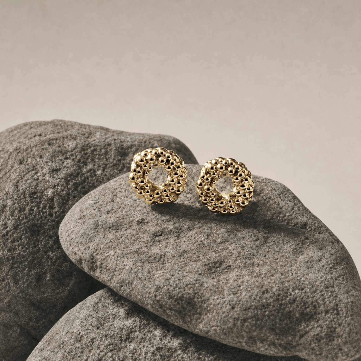 Solid Gold Mini Barnacle Hoops - Dainty London