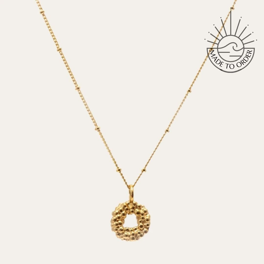 Solid Gold Mini Barnacle Necklace - Dainty London