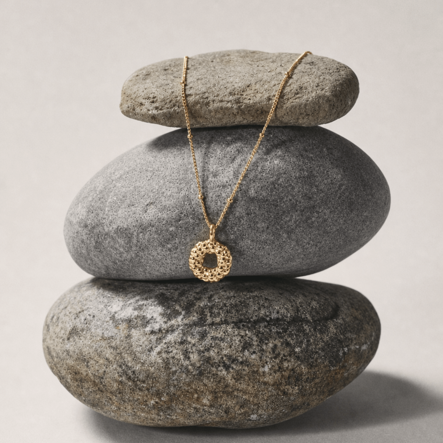 Solid Gold Mini Barnacle Necklace - Dainty London