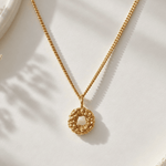 Solid Gold Mini Barnacle Necklace - Dainty London