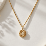 Solid Gold Mini Barnacle Necklace - Dainty London