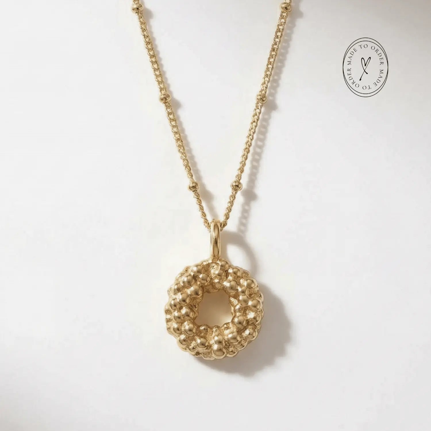 Solid Gold Mini Barnacle Necklace - Dainty London