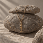 Solid Gold Mini Mermaid Necklace - Zennor - Dainty London