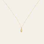 Solid Gold Mini Periwinkle Seashell Necklace - Dainty London