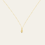 Solid Gold Mini Periwinkle Seashell Necklace - Dainty London