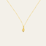 Solid Gold Mini Periwinkle Seashell Necklace - Dainty London
