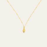 Solid Gold Mini Periwinkle Seashell Necklace - Dainty London