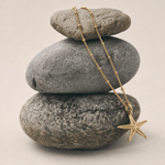 Solid Gold Starfish Necklace - Dainty London
