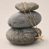Solid Gold Starfish Necklace - Dainty London
