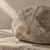 Solid Gold Starfish Necklace - Necklace - everyday - Dainty London