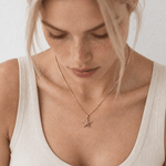 Solid Gold Starfish Necklace - Necklace - everyday - Dainty London