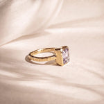 Solid Gold Tidewashed Amethyst Ring - Dainty London