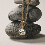 Statement Solid Gold Diamond Necklace - Thalassa - Dainty London