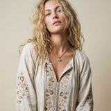 Statement Solid Gold Diamond Necklace - Thalassa - Dainty London