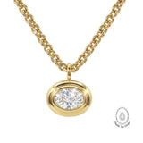 Statement Solid Gold Diamond Necklace - Thalassa - Dainty London