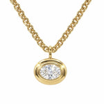 Statement Solid Gold Diamond Necklace - Thalassa - Dainty London