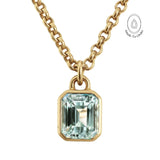 Statement Solid Gold Maxi Beryl Necklace - Seraphina - Dainty London