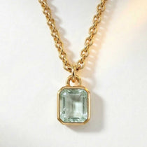 Statement Solid Gold Maxi Beryl Necklace - Seraphina - Dainty London