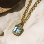 Statement Solid Gold Maxi Beryl Necklace - Seraphina - Dainty London