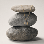 Sunburst Necklace - Green Quartz in Gold or Silver - Dainty London