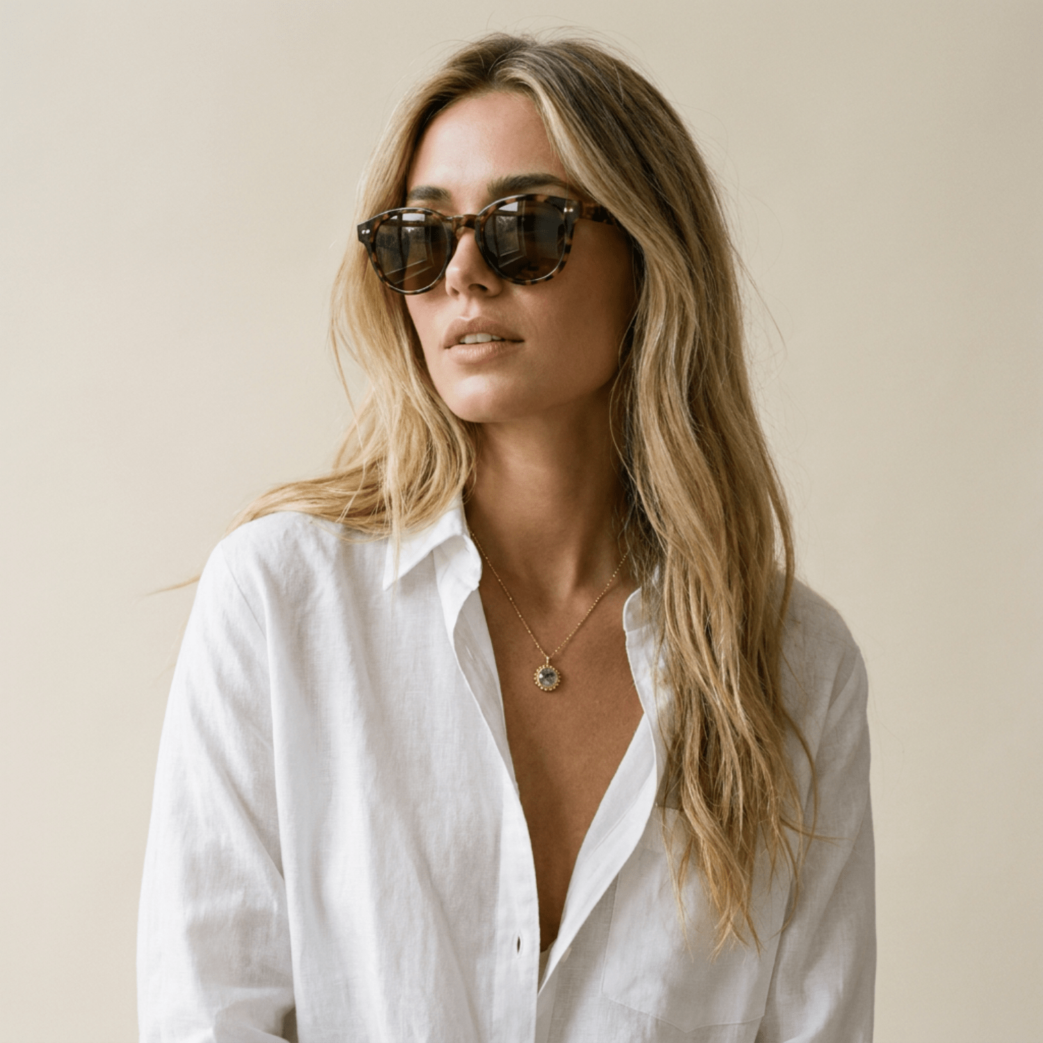 Sunburst necklace with a green quartz, barnacle-textured bezel detail. Ocean-inspired statement jewellery with coastal charm. Alex Monroe Style Birthday Gifts For Her
