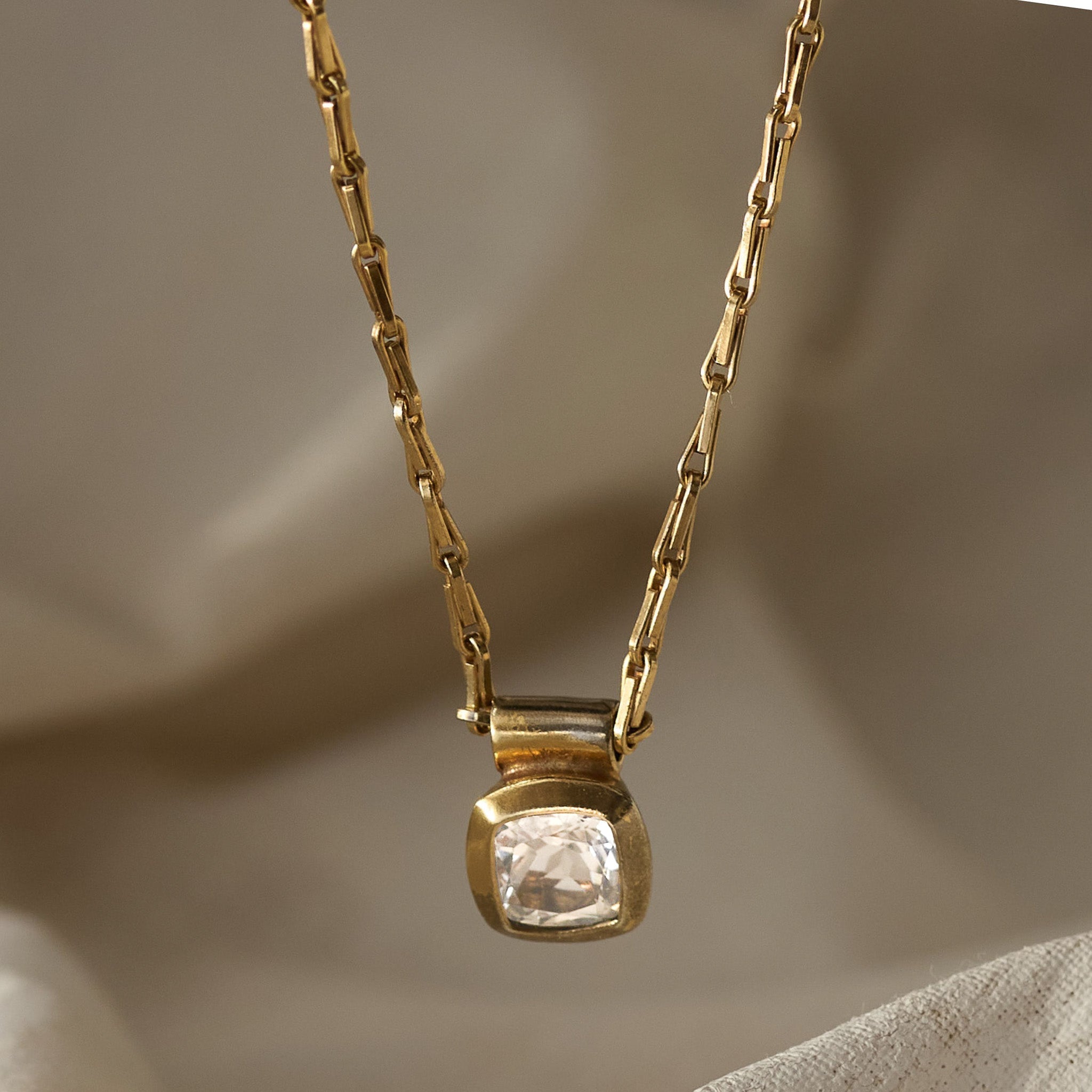 The Adamas Necklace - Luxury diamond pendant - GIA certified diamond necklace - Dainty London