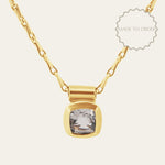 The Adamas Necklace - Luxury diamond pendant - GIA certified diamond necklace - Dainty London