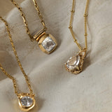 The Adamas Necklace - Luxury diamond pendant - GIA certified diamond necklace - Dainty London