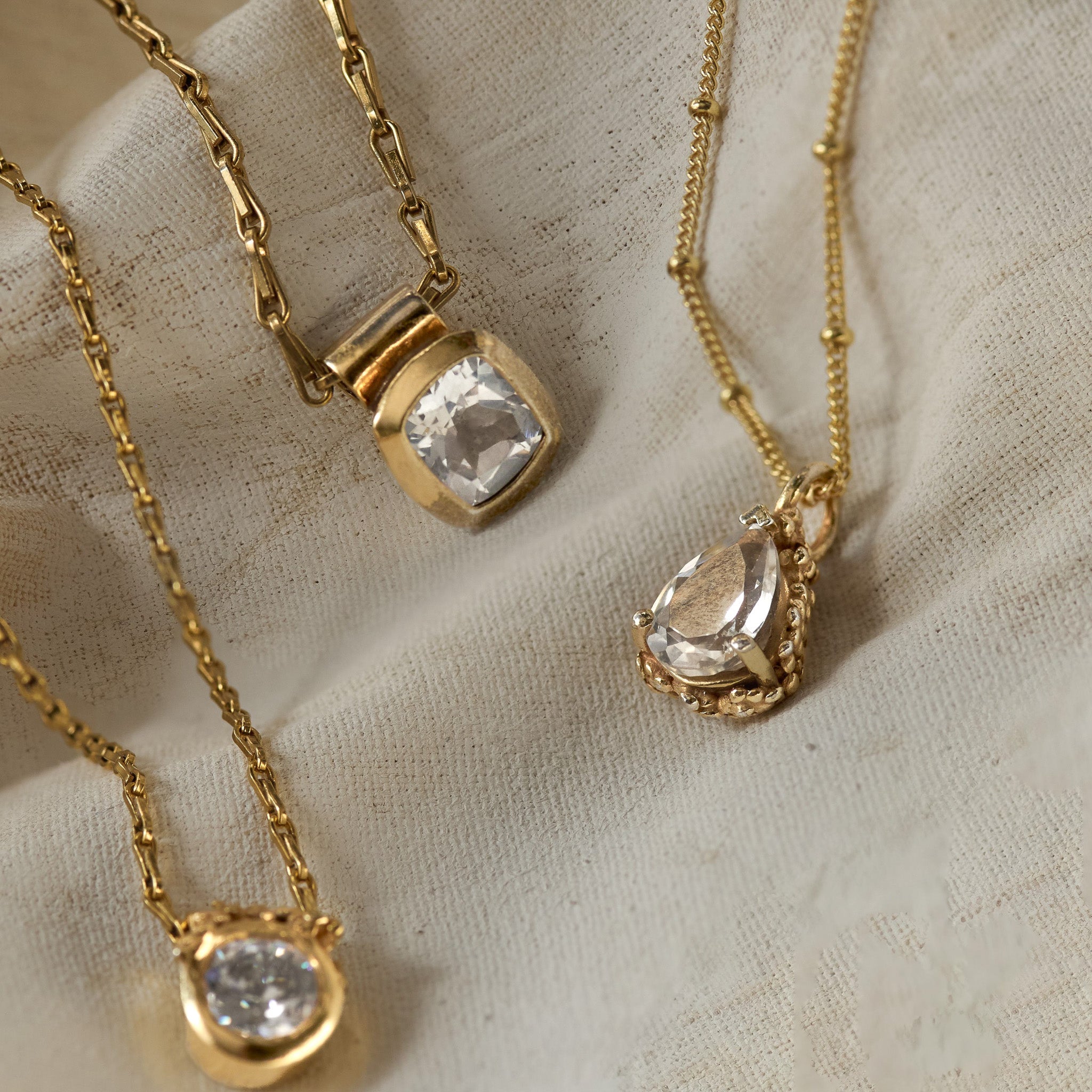 The Adamas Necklace - Luxury diamond pendant - GIA certified diamond necklace - Dainty London