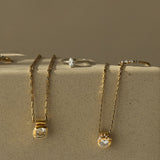The Adamas Necklace - Luxury diamond pendant - GIA certified diamond necklace - Dainty London