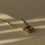 The Adamas Necklace - Luxury diamond pendant - GIA certified diamond necklace - Dainty London