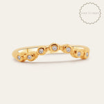 The Cressida Ring - Wedding Eternity Bands to fit around Engagement Rings - Dainty London