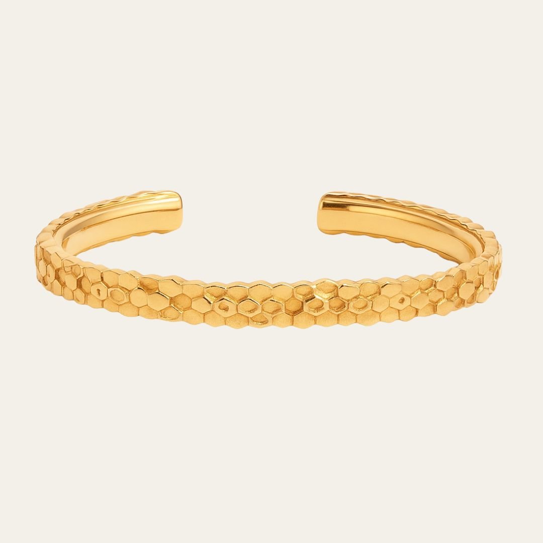 The Gold Artemis Bangle - Dainty London