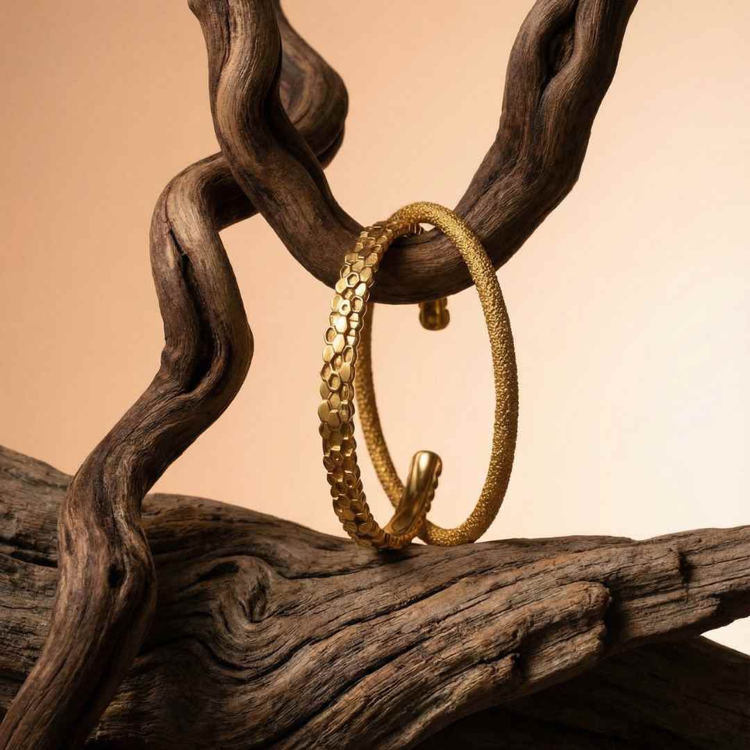 The Gold Artemis Bangle – Timeless Geometric Gold Vermeil and Silver Bangle, Elegant Jewelry for Women, Perfect Gift for Birthdays or Anniversaries