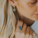 The Gold Astrid Hoops - Dainty London