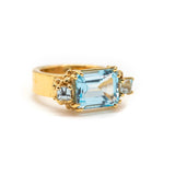 The Gold Astrid Ring - Dainty London