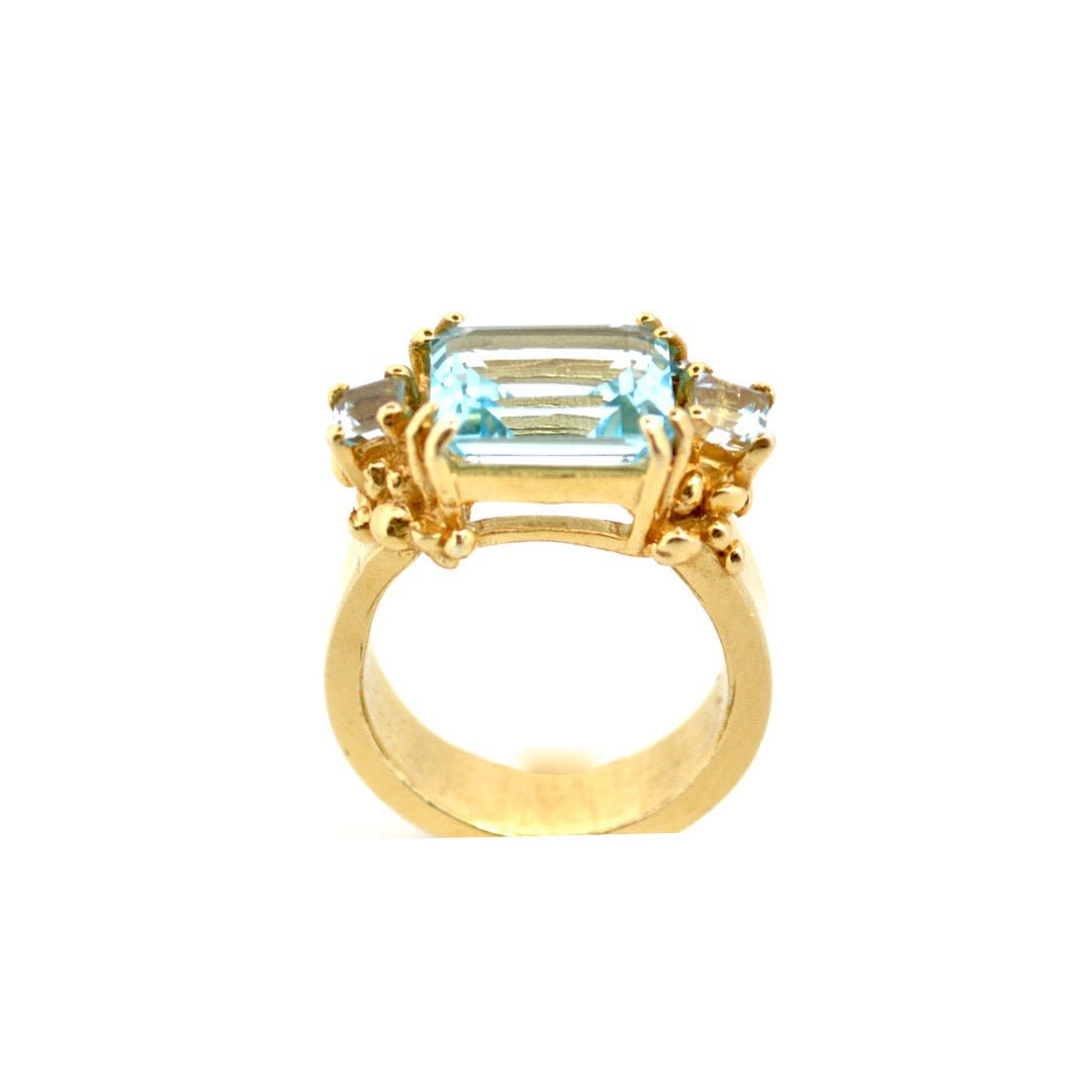 The Gold Astrid Ring - Dainty London