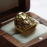 The Gold Hemera Saddle Ring - Statement Everyday Gold Rings for ladies - Dainty London